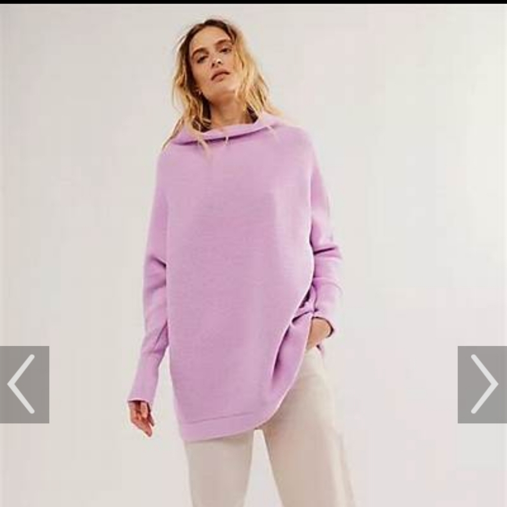 NWT Free People Ottoman Slouchy Tunic In Lilac